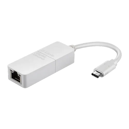 D-LINK mrežni adapter USB C na RJ45 (Beli) - DUB-E130  LAN 802.3 USB C 3.1/3.0 do 1000Mbps