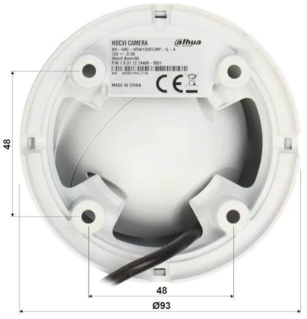 Dahua kamera HAC-HDW1801TLM-IL-A-0360B-S2 2Mpix HDCVI 3.6mm Full HD Mic