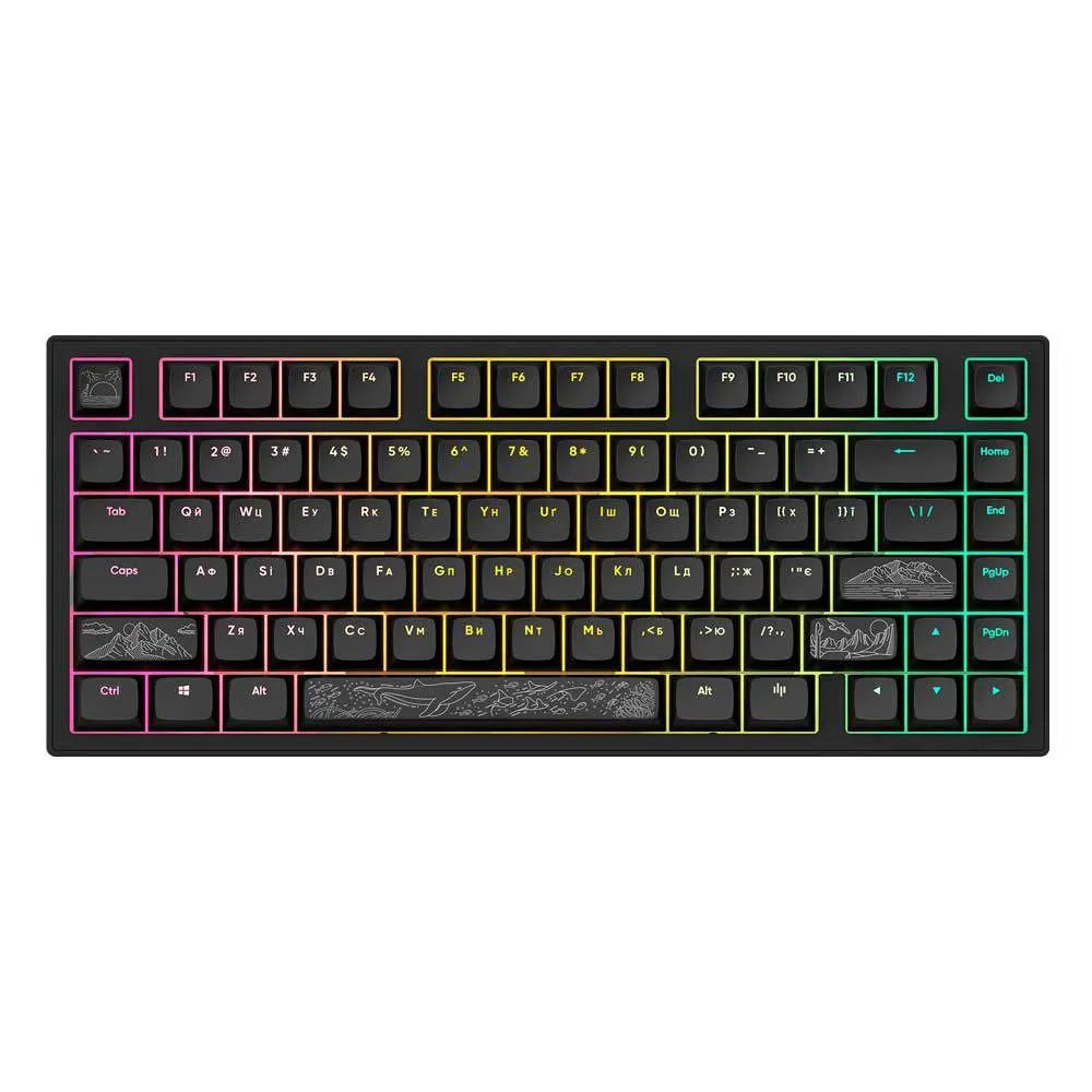 Dark Project ALU Terra Nostra Black - Wired Gaming Keyboard (ANSI/UA)