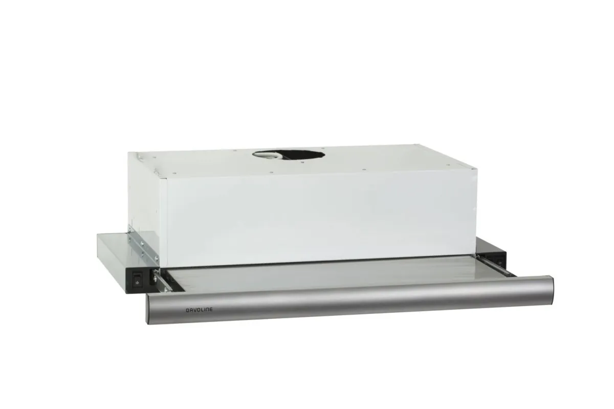 Davoline ECO WHITE INOX-Ugradni aspirator belo telo inox front