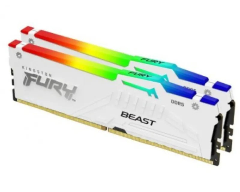 DIMM DDR5 32GB (2x16GB kit) 6000MT/s KF560C36BWE2AK2-32 FURY Beast RGB White EXPO