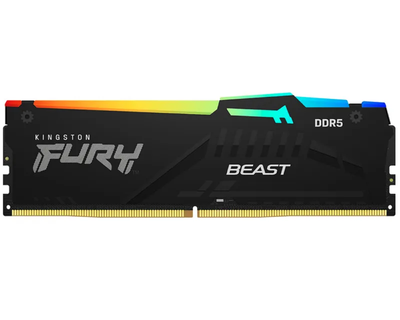 DIMM DDR5 32GB 6400MT/s KF564C32BBA-32 FURY Beast Black RGB XMP