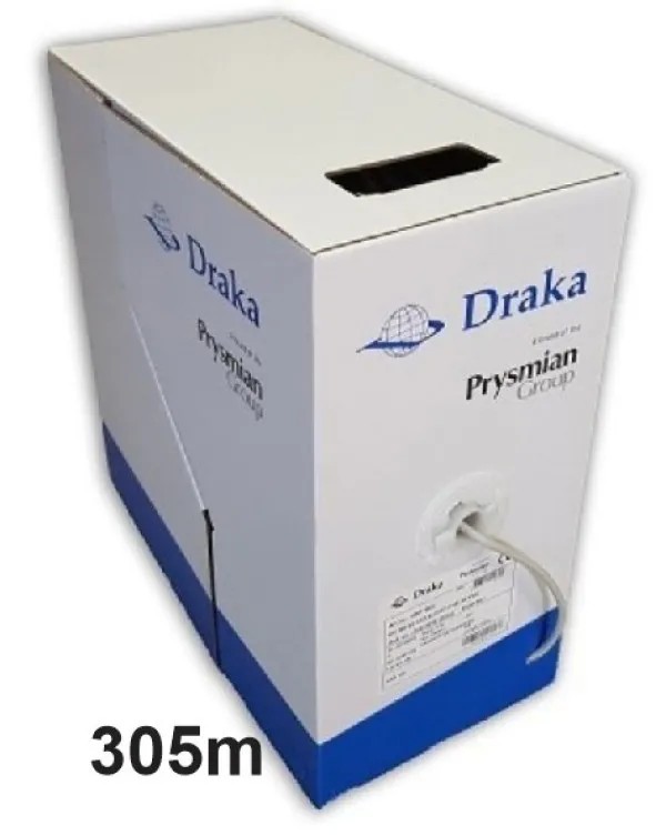 DRAKA Kabl mrezni UC300S AWG24 Cat.5e DRUT F/UTP LSHF BAKARNI Pun presek 305m 183