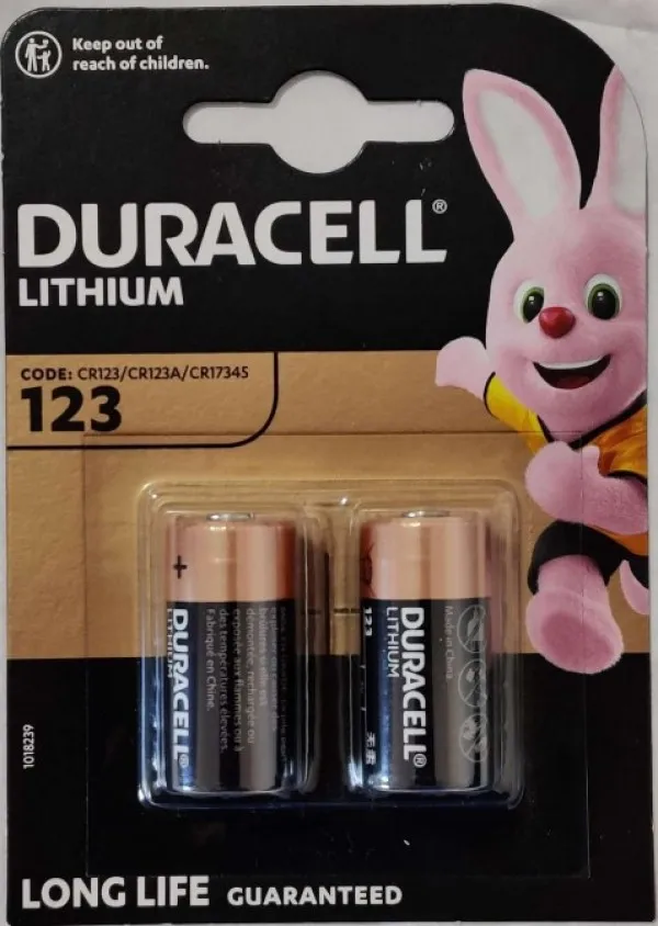 Duracell HPL 123 3V 140mAh PAK2 CK Litijum baterija 17x334mm