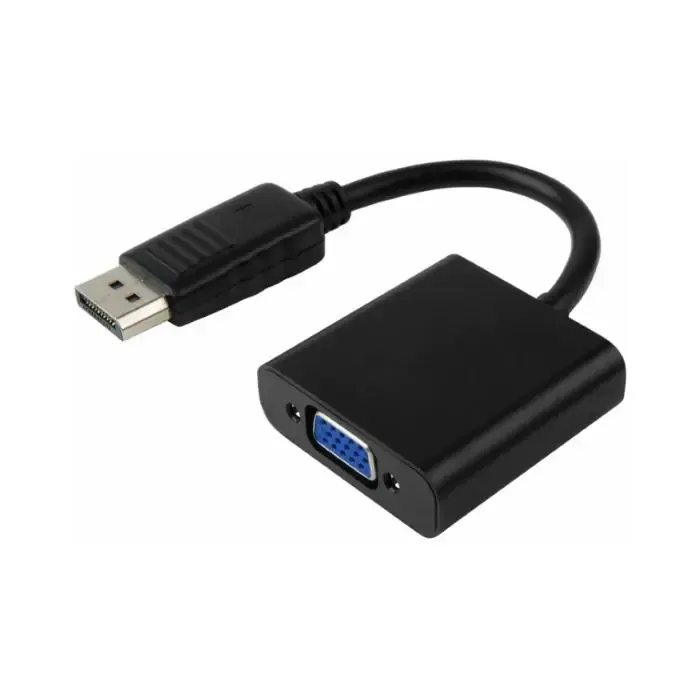E-GREEN Adapter DisplayPort (M) - VGA D-sub (F) crni
