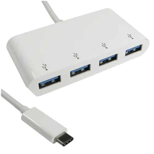 E-GREEN USB hub USB-C 3.1 4 port USB 3.0- KON00309  4 x USB-A 3.0   USB 3.1 - C Bela