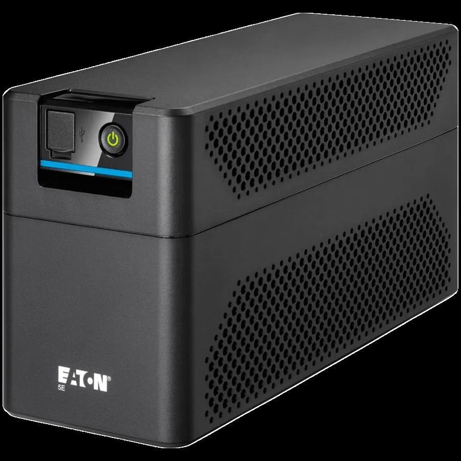 Eaton UPS 5E900UD Gen2 900VA/480W Tower Line Interactive 2 x Schuko;Outputs; 1 USB port Constant battery recharge cold start Typical Backup 1 PC - 24 min; 2yr warranty