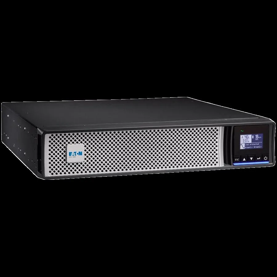 Eaton UPS 5PX 3000VA/3000W; 2U; Rack/tower Line Interactive; Input: C20 Output: (8) C13 (2) C19 Rack-mounting/Tower kit; LCD display; 1 slot for card ;  Compatible with Virtual enviroments; Warranty: 3yr on electronics 2 yr on battery