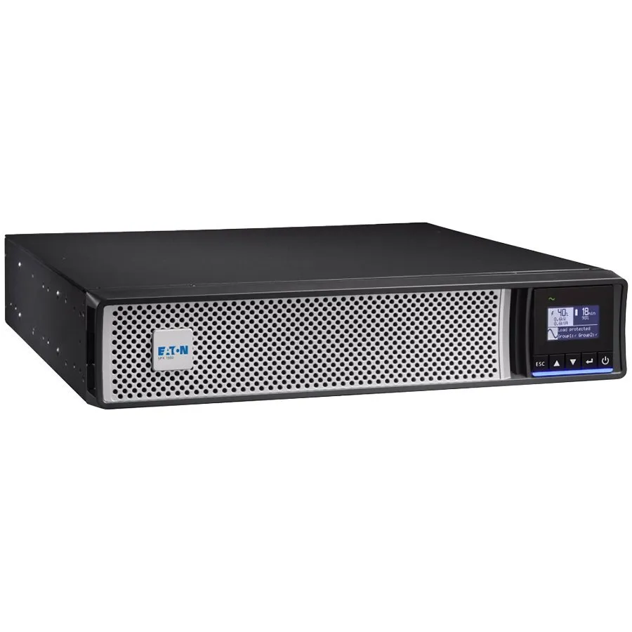 Eaton UPS 5PX Gen2 Rack 2U/Tower 1500W/1500VA; Input C14; Output C13x 8; Multilingual graphical LCD display; USB port; Serial port (RS232); Dry contacts (3 outputs 1 input optocoupler DB9); Rack-mounting kit; 3Yr on electronics 2yrs on battery