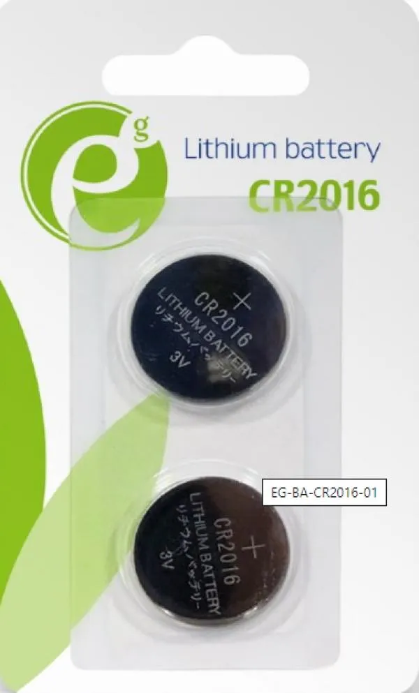 EG-BA-CR2016-01 ENERGENIE CR2016 Lithium button cell 3V PAK2 CK