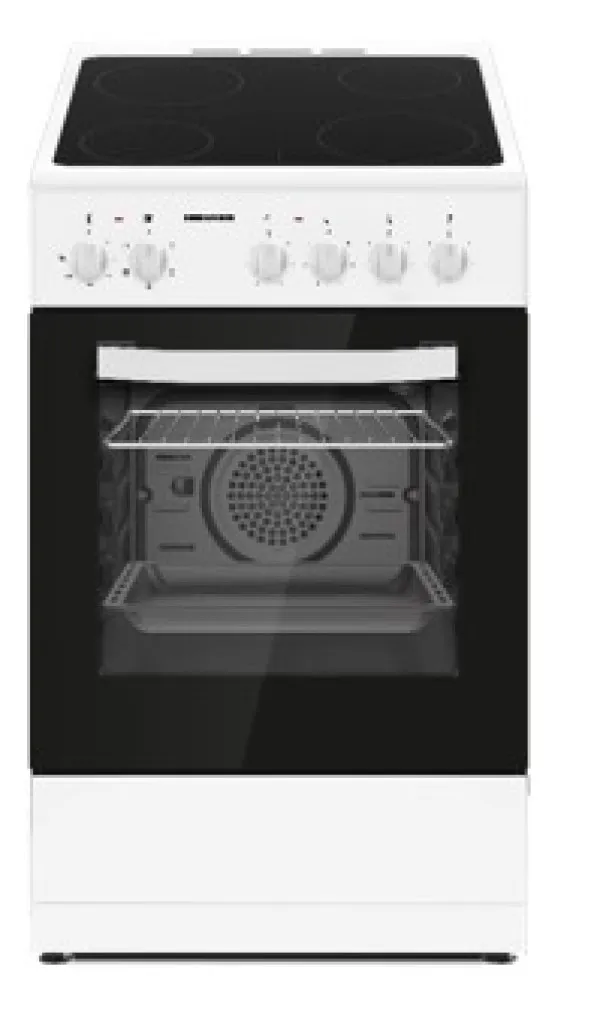Električni šporet HEINNER HFSC-S56E4VWH 4xstruja/keramika/ventilator/50cm