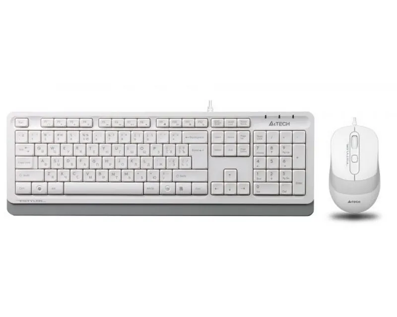 F1010 FSTYLER USB US bela tastatura + USB beli miš