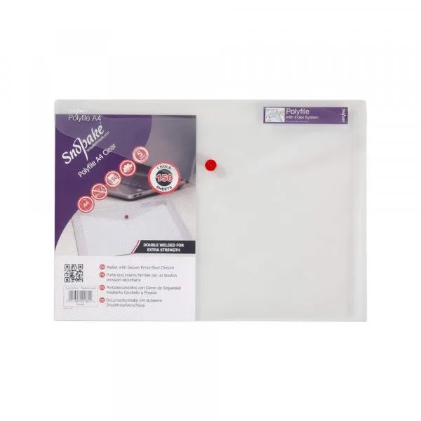 Fascikla pismo Snopake Polyfile A4 prozirna