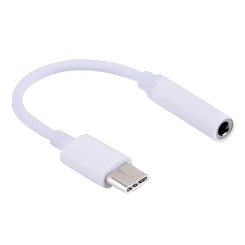 FAST ASIA audio adapter-konverter USB C na 3.5mm (m/ž) (Beli)  USB-C - muški 3.5 mm - ženski