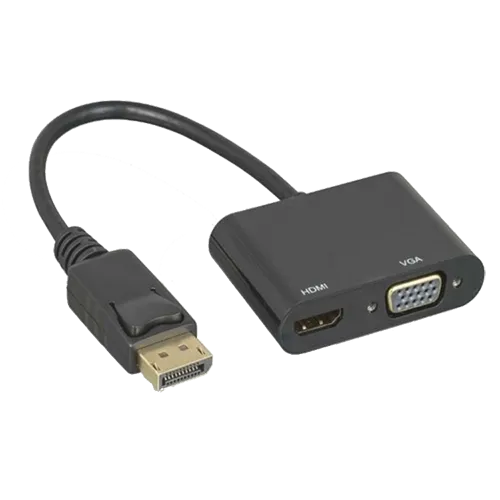 FAST ASIA Konverter display port na HDMI+VGA