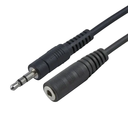 FAST ASIA produžni audio kabl 3.5mm 3-pina (m/ž) 2.5m (Crni)  3.5 mm 3-pina 3.5 mm 3-pina - ženski m/ž Crna