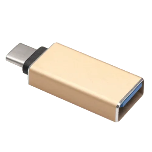 FAST ASIA USB adapter USB C - USB A m/ž (Zlatni)  USB 3.1 gen1 - do 5Gbps USB-C USB-A Adapter bez kabla
