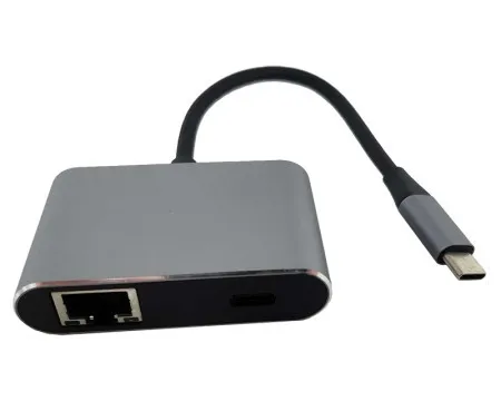 FastAsia adapter-konvertor tip C na 2xUSB 3.0+TIP C+RJ45