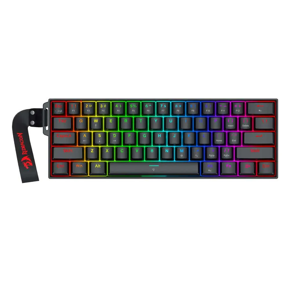 Fizz K617 RGB Black Wired Keyboard Magnetic Plus