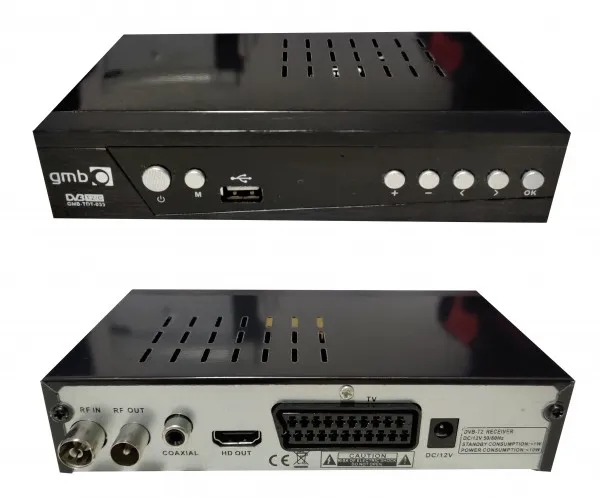 Gembird Set Top Box GMB-TDT-033 DVB-T2/C Full HD H264