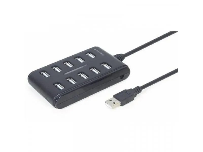 GEMBIRD UHB-U2P10P-01 Hub USB 2.0 10-port Crni