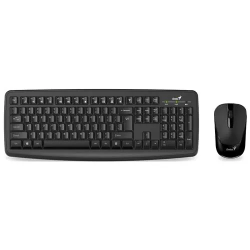 GENIUS Bežična tastatura i miš KM-8100 US (Crna)