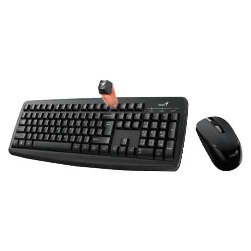 GENIUS Bežična tastatura i miš SMART KM-8100 (Crna)  USB nano prijemnik Membranski tasteri SRB (YU) Alkalna baterija