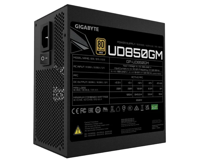 Gigabyte Modularno napajanje GP-UD850GM 850W