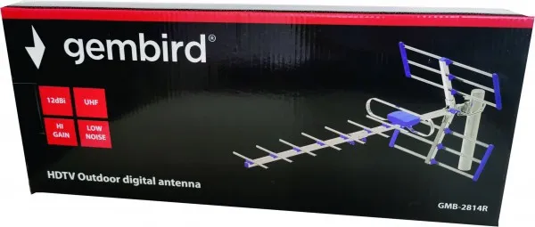 GMB-2814R ** Gembird Antena digital HDTV Loga UHF F-Konektor 84cm dobit 12dB aluminium(kutija)737