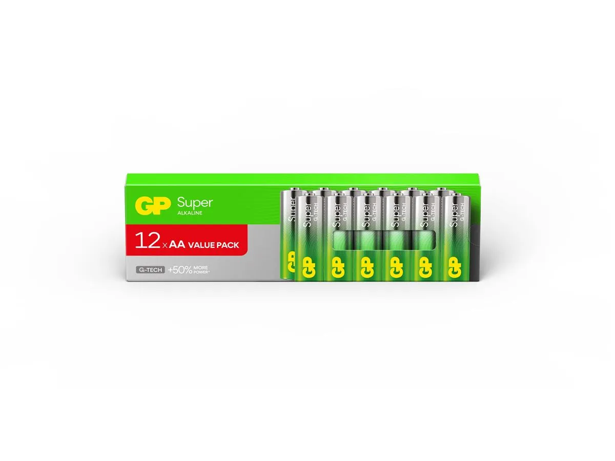 GP baterije LR6-PAB12 AA Super Alkaline 12/1