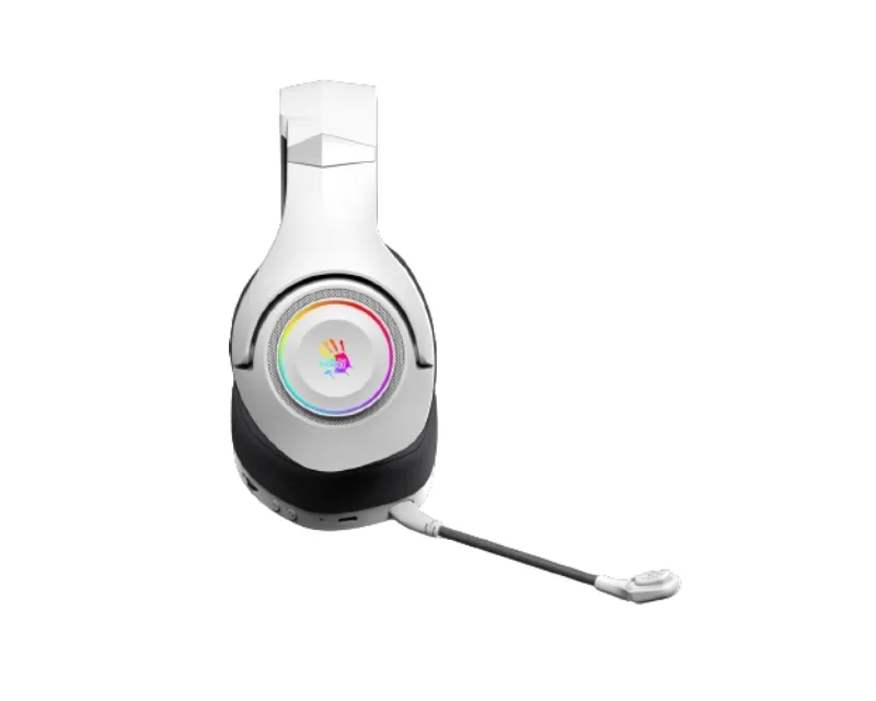 GR270 Bloody 7.1 Virtual Surround 3-IN-ONE RGB Gaming Wireless + wired bele slušalice