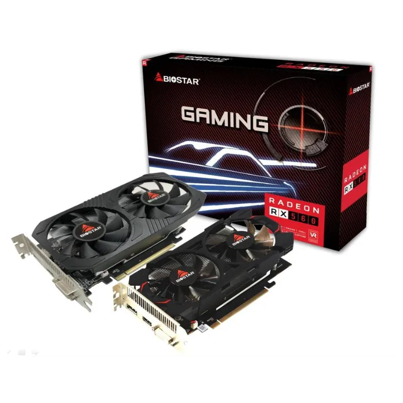 Graficka karta Biostar RX560 4GB GDDR5 128 bit DVI/DP/HDMI