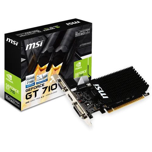 Grafička karta MSI nVidia GeForce GT 710 2GB GDDR3 64bit - GT 710 2GD3H LP  Nvidia GeForce GT 710 2GB GDDR3 64bit