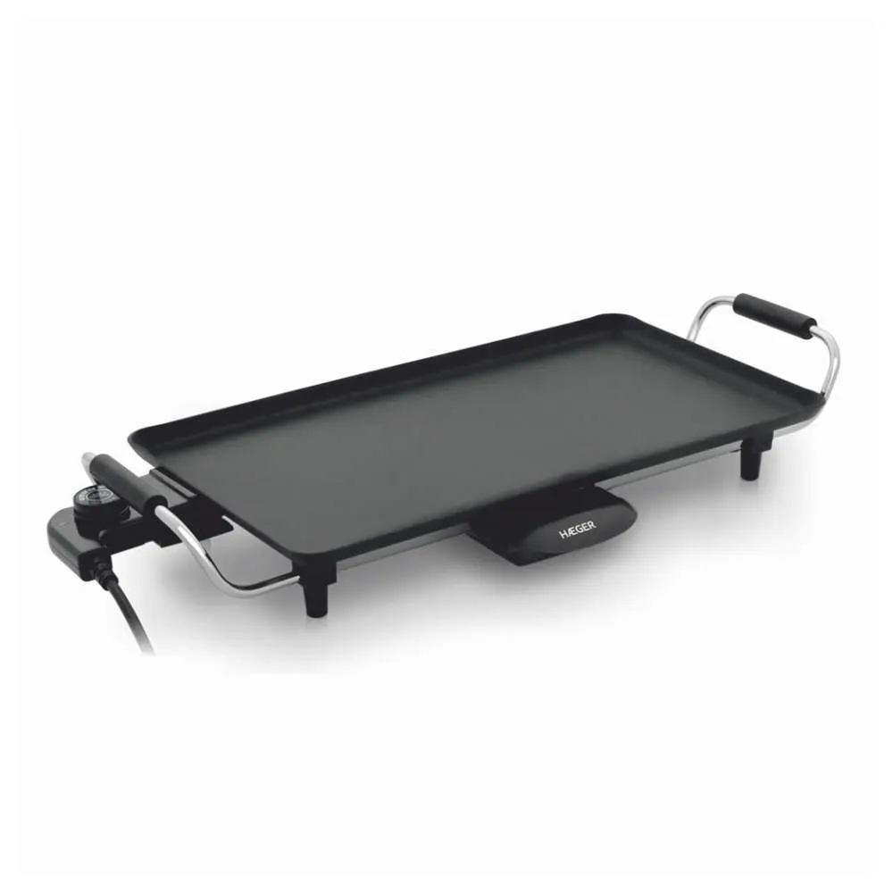 HAEGER GR-200.010A ELEKTRIČNA GRIL PLOČA SA RUČKAMA 2000W