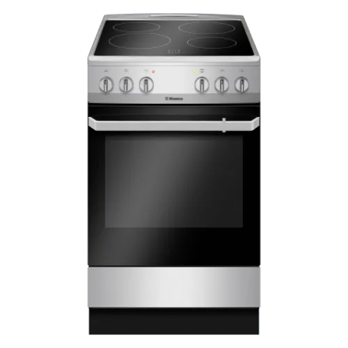 HANSA Električni šporet FCCS56069  Crna/Inox A Staklokeramička 62 l
