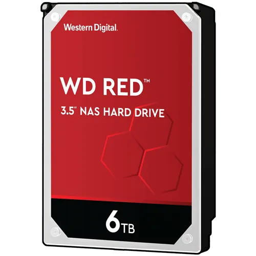 Hard disk WD 6TB 3.5 SATA III  256MB 5400rpm Red Series - WD60EFAX  Interni 3.5