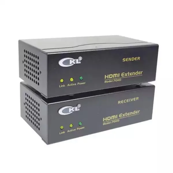 HDMI na UTP extender do 70m preko kat. 5e kabla FullHD 1080p 3D i 4Kx2K HDCP compliant CKL-70HD