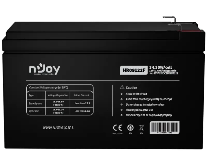 HR09122F baterija za UPS 12V 38.31W/cell (BTVACIUOCTD2FBT01B)