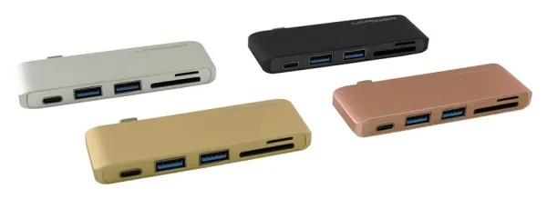 HUB LC Power LC-HUB-C-MULTI-2G 2xUSB3.0 Type C 1x card reader