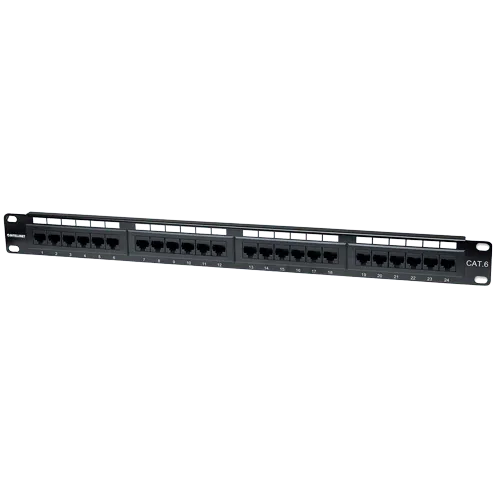 INTELLINET Patch panel 24-Port Cat6 UTP 110/Krone 1U  Panel