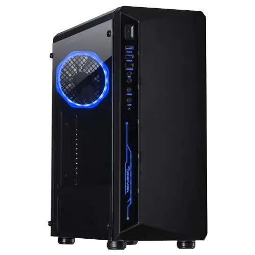 INTER-TECH kućište C-3 SAPHIR - 88881300  Midi Tower Micro-ATX Mini-ITX ATX Bez napajanja Crna