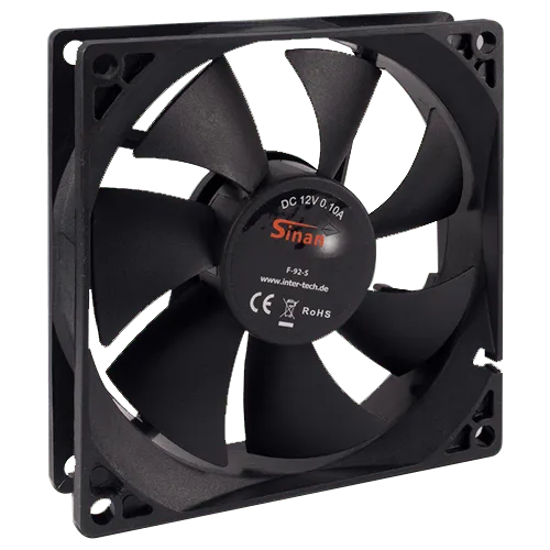 INTER-TECH ventilator F-92-S - 88885180  Ventilator Vazdušno hlađenje 92 x 92 x 25 mm