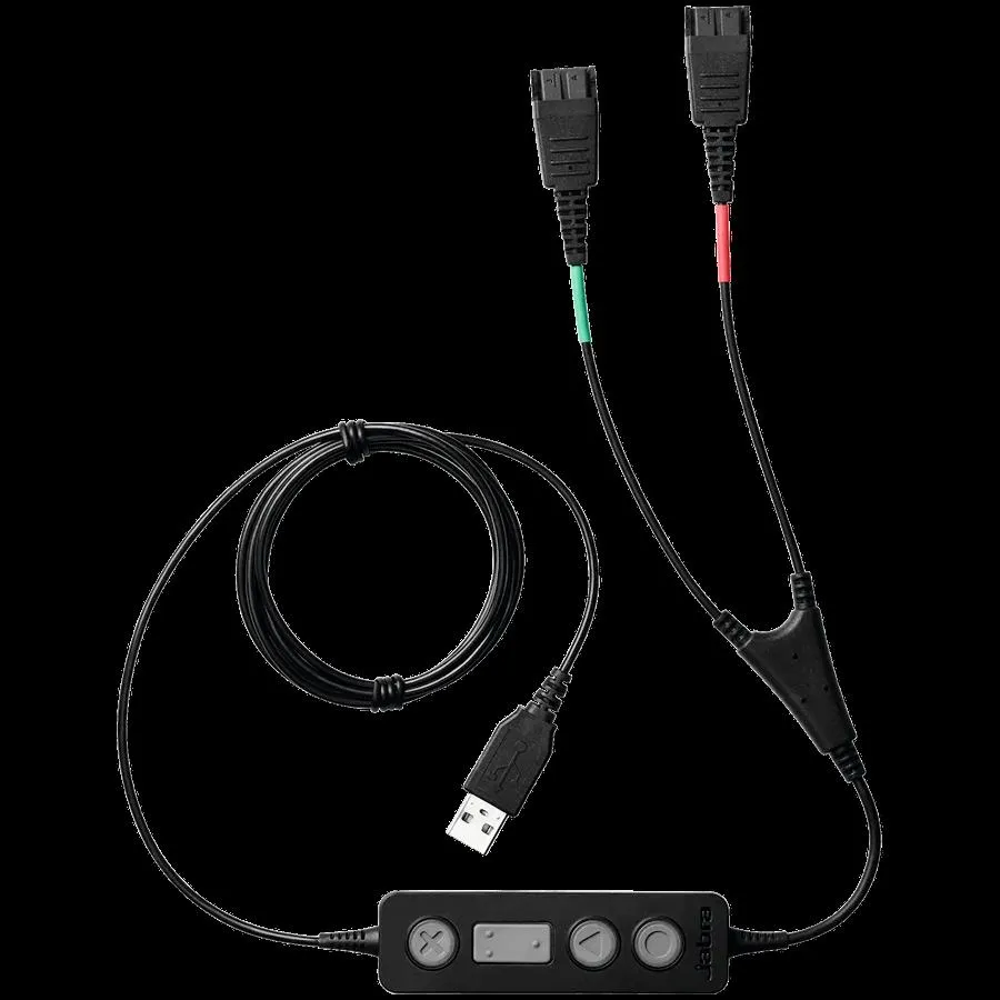 JABRA Link 265 USB with 2 QD Training cable with mute option