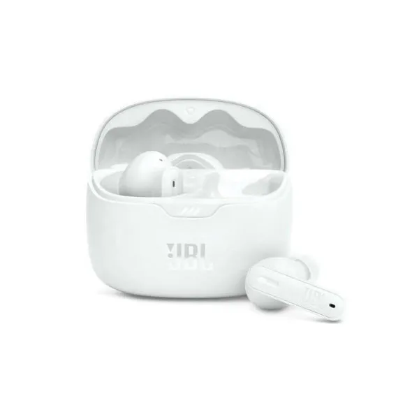 JBL TUNE BEAM WHITE BT TWS stereo slusalice sa mikrofonom v5.3/ANT/do 12h/IP54