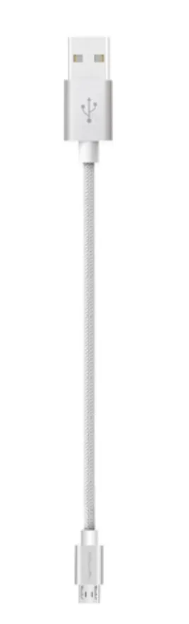 JELLICO Kabl za punjenje USB Micro GS-03 0.3M 3.1A srebrni