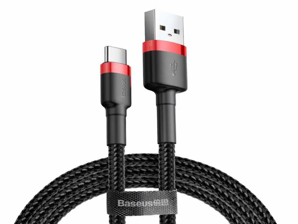 Kabl BASEUS Cafule/USB To Type-C/3A/1m/crna