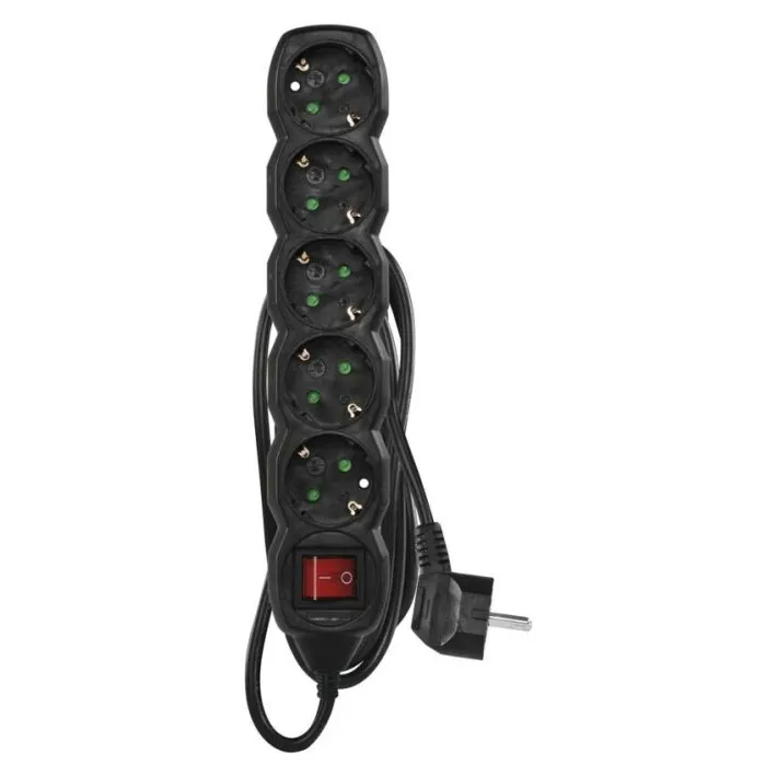 Kabl produžni crni sa prekidačem 15m/5R Emos PC1521R