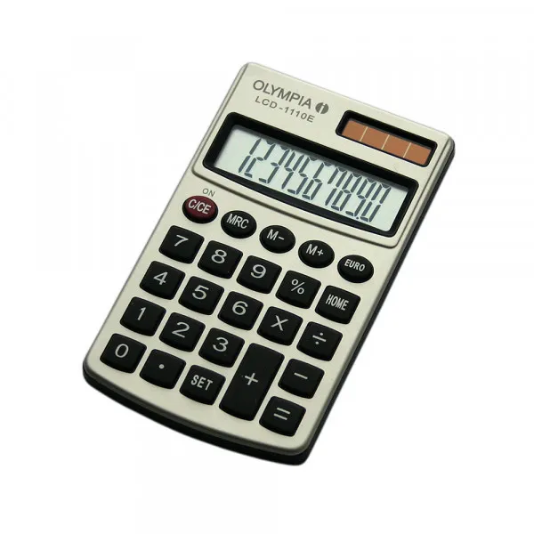 Kalkulator Olympia LCD 1110E   Euro silver