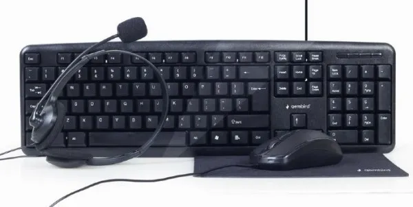 KBS-UO4-01 Gembird 4-in-1 office set tastatura slusalice mis i podloga