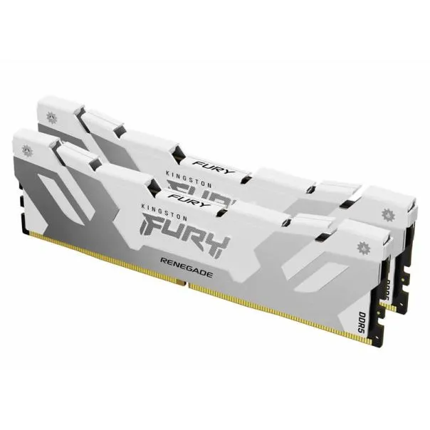 KINGSTON DIMM DDR5 32GB (2x16GB kit) 6400MT/s KF564C32RWK2-32 FURY Renegade White